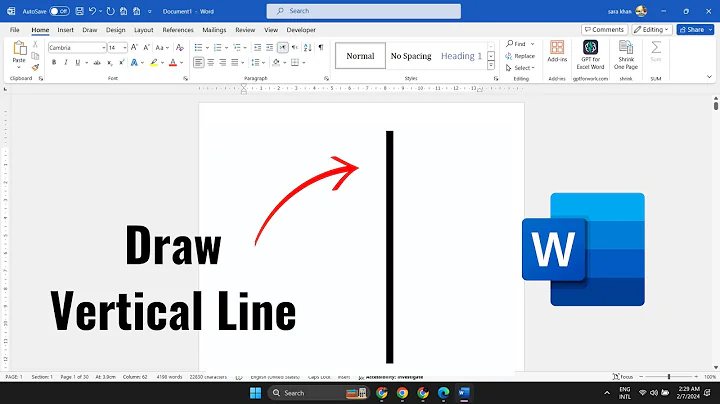 How To Draw a Vertical Line In Microsoft Word😲 [2023]