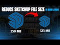 Reduce Sketchup File Size in 1 Minute In Urdu |How To Purge Sketchup File | Architrcture Lab
