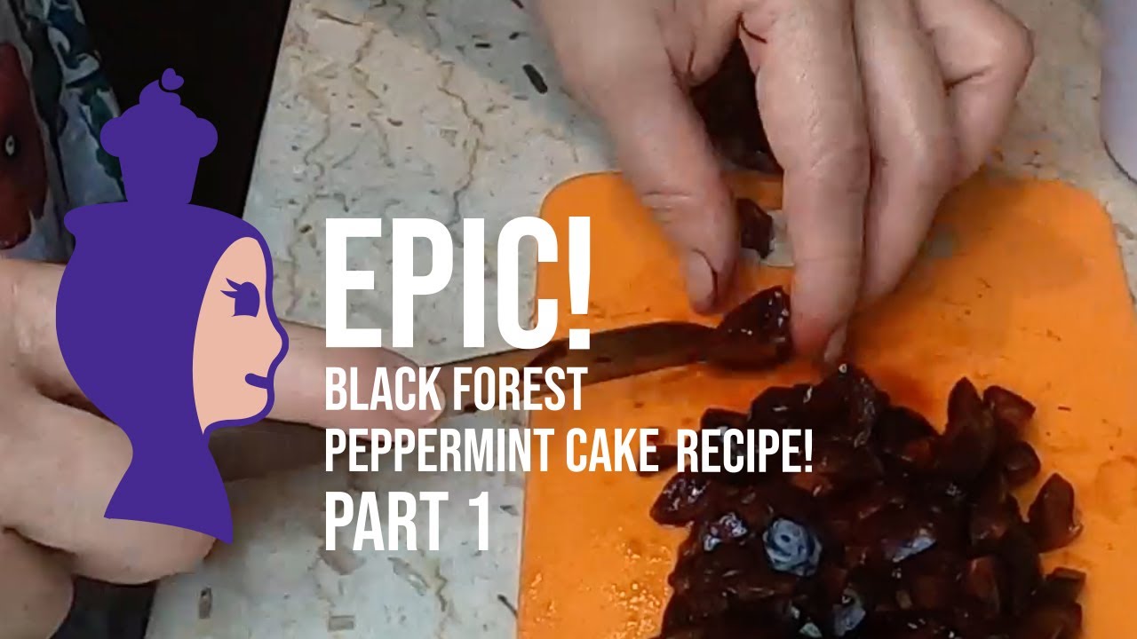 Easy to do Black Cherry Peppermint Syrup For A Black Forest Cake | Easy Cake Baking | Danerie bakes