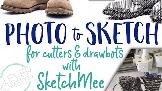 how to sketch a photo with a cricut