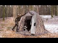 Overnight In Winter - Hot Tent Camping