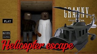 Roblox granny chapter 2।  Helicopter escape full gameplay।