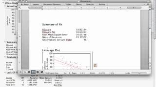 JMP Basics - Copying and Pasting Output