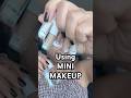 I made MINI MAKEUP and tested it on a trip! #travelfriendly #depotting #travelmakeup
