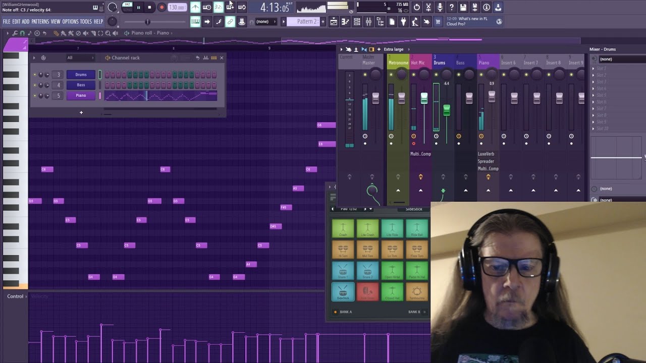 Honing the Piano Line & My First Take at Finger Drumming!