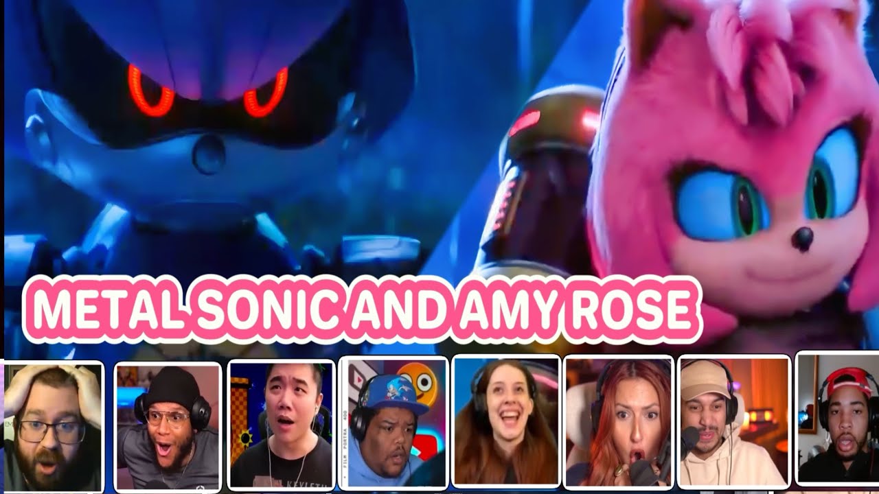 Reactors Reaction To Metal Sonic And Amy Rose| SONIC THE HEDGEHOG 3 ...
