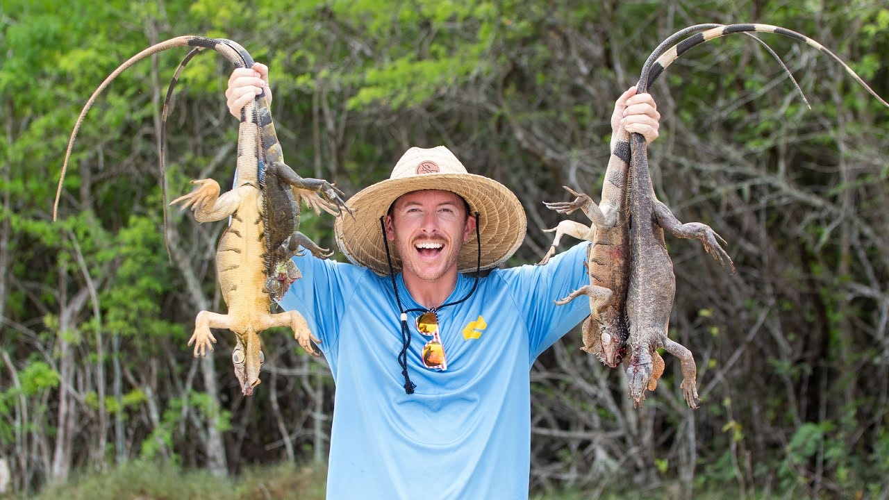 lakeforkguy merch Hunting Iguana on an Island Farm with Air Rifle