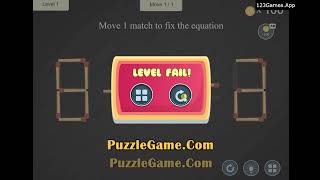 Math Matchsticks Gameplay & Walkthrough | Free at 123Games.App screenshot 4