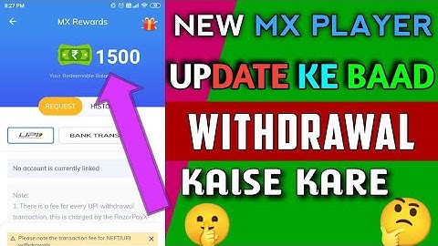 MX Player Me New Update Ke Baad Withdrawal Kaise Kare 🤔🤫