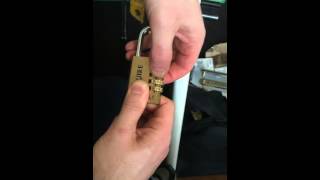 Picked open Squire csl1 combination padlock