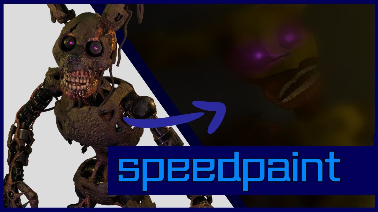 (Speedpaint) Painting Burntrap The Peepaw William Afton FNAFSB YouTube