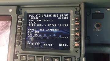 B737 FMC MENU - requesting EDDL ATIS information