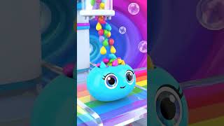 Candy Drops Perfectly Into Floating Holographic Eyes Container! 🌈✨