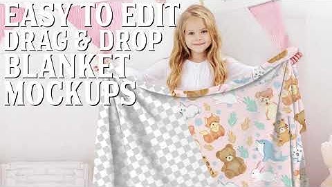 Easily Design Beautiful Blanket Mockups - Drag & Drop Blanket Mockup Tutorial to Get More POD Sales