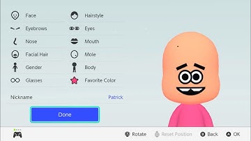 How to make a Patrick Star mii