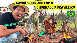 Japonês chocado com o churrasco brasileiro