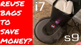 kritiker Uluru Tænke iRobot Roomba i7 i7+ s9 s9+ Clean Base Automatic Dirt Disposal Bags Can u  reuse them to save money? - YouTube