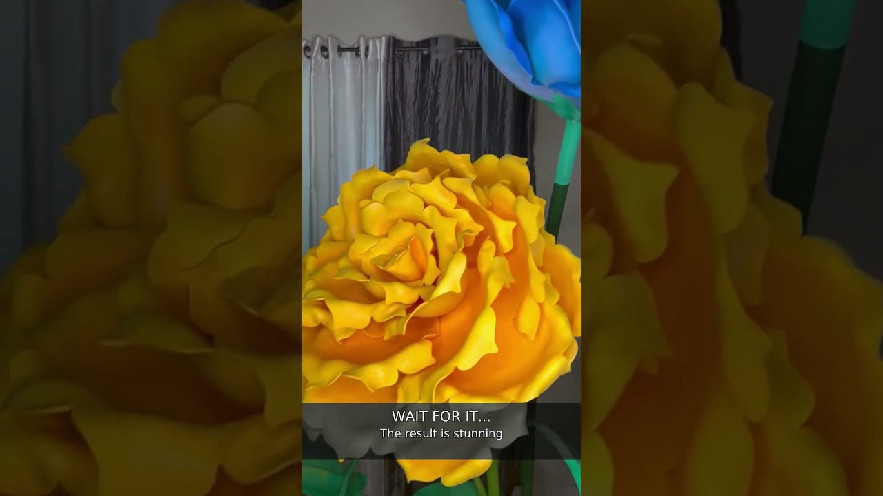 You NEED to try this giant flower hack! #Shorts