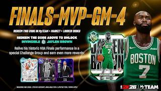 NEW NBA FINALS GAME 4 LOCKER CODE FOR *FREE* INVINCIBLE JAYLEN BROWN!!