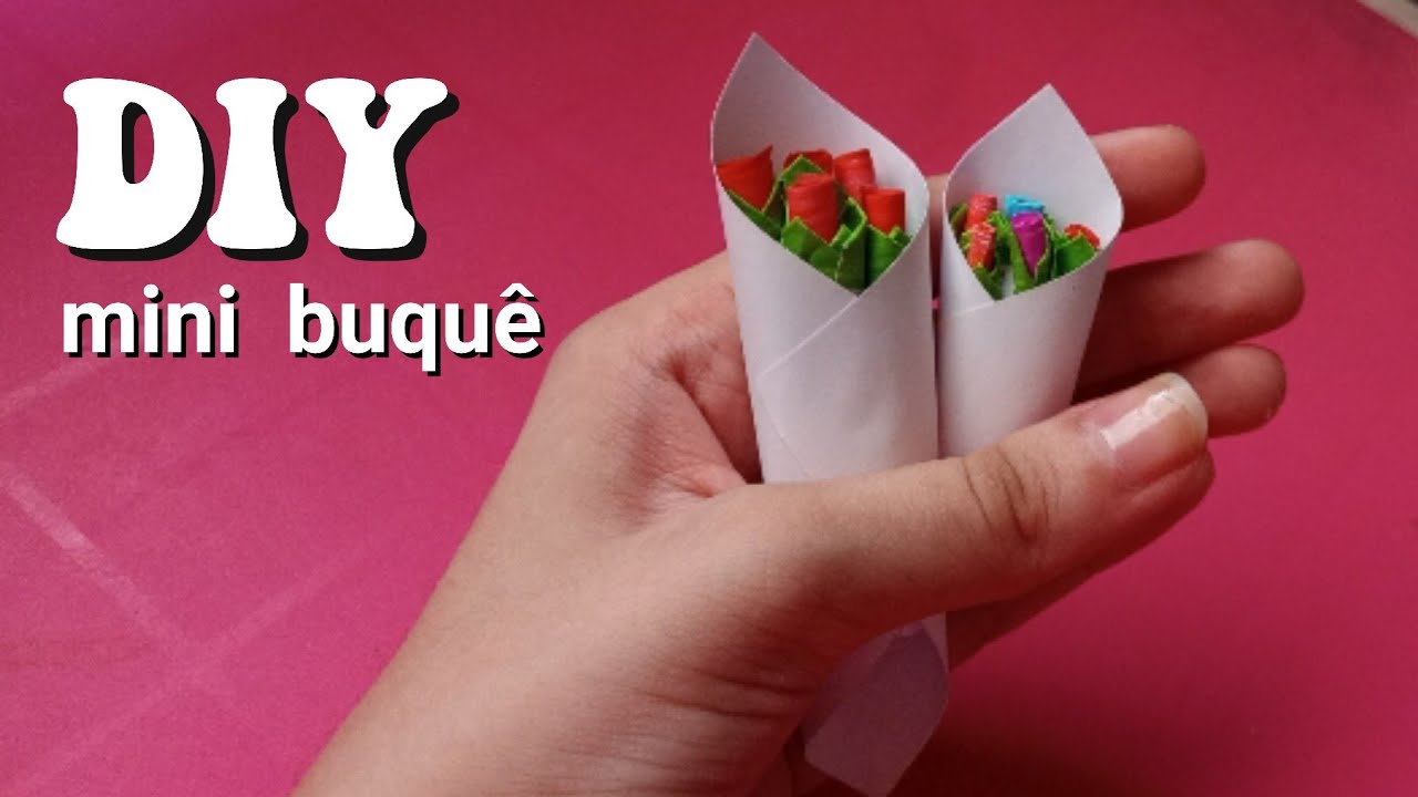 DIY: Mini Buquê de Flores - Aprendendo com Karine - YouTube