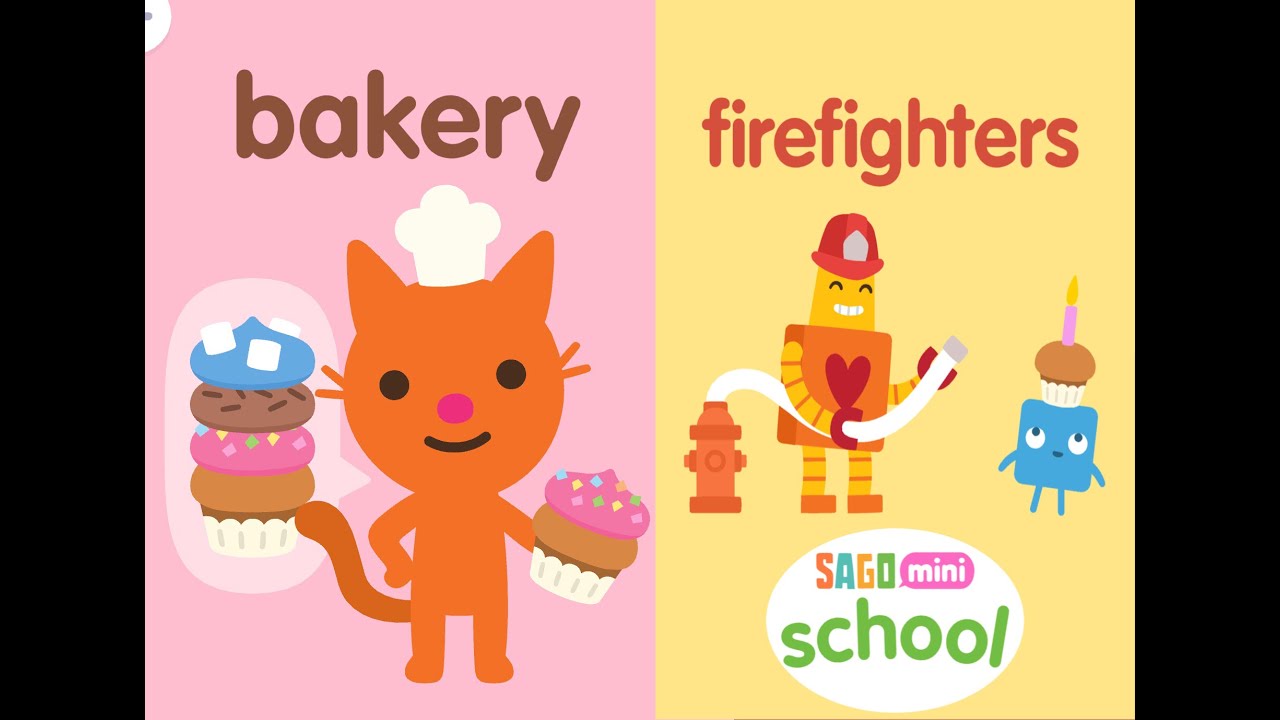 [ SAGO MINI SCHOOL] Bakery, Firefighters, Gameplay, Educational ...