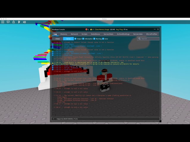 How To Add Ultimate Trolling Gui With Dev Console Roblox Youtube - roblox console scripts pastebin