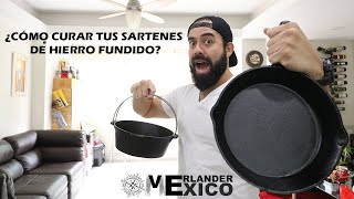 ¡Cómo curar tus sartenes de hierro fundido! | Sazonado de un grill de cast iron.