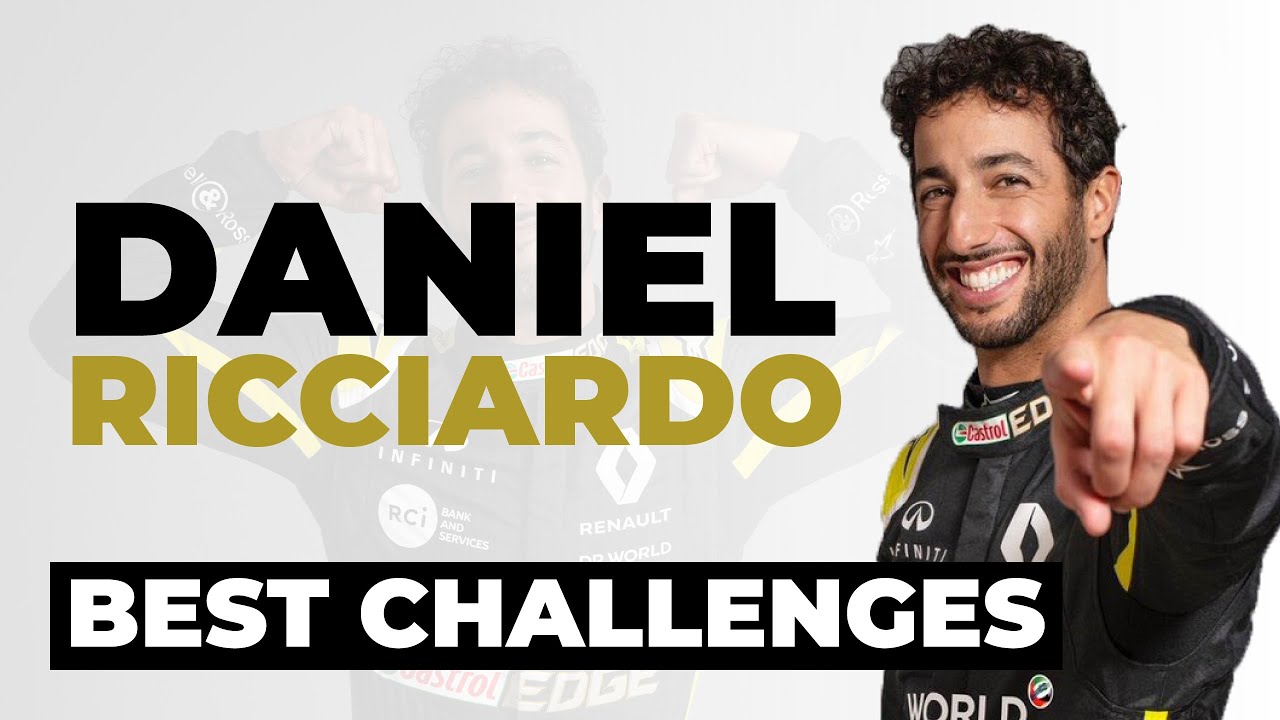 Formula 1 Driver Daniel Ricciardo BEST CHALLENGES COMPILATION! - YouTube