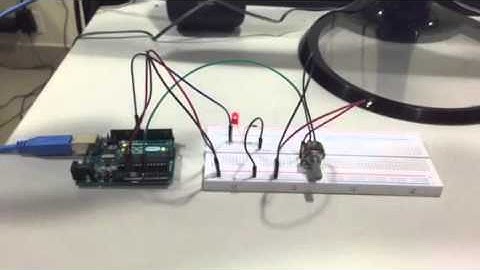 Arduino Project using the potentiometer, Led and Servo library