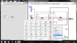 Nyala 5 LED dengan menggunakan While Loop dan For Loop pada aplikasi LabVIEW