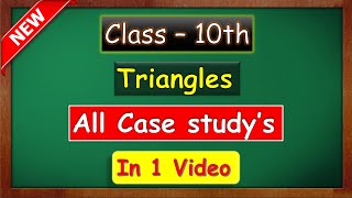 Class 10 Maths | Triangles Case Study Questions with Solutions | maths with green board