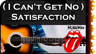 (I CAN'T GET NO) SATISFACTION - The Rolling Stones 👅 / GUITAR Cover / MusikMan #013 chords