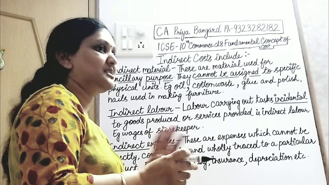 5 Indirect Material Labour Expenses (ICSE Class X Ch-8, Fundamental Concept of Cost)