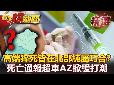 打高端猝死皆在北部純屬巧合？死亡通報超車AZ、莫德納掀緩打潮！- 康仁俊 朱學恒 黃暐瀚 李正皓【57爆新聞 精選】