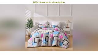 Best product reviews : 3 Pieces Comforter Set With Geometric Pattern, Luxury Soft Comforter F screenshot 5