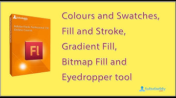 Colours | Swatches | Fill & Stroke | Gradient Fill | Bitmap Fill | Eyedropper in Flash CS6 Tutorial
