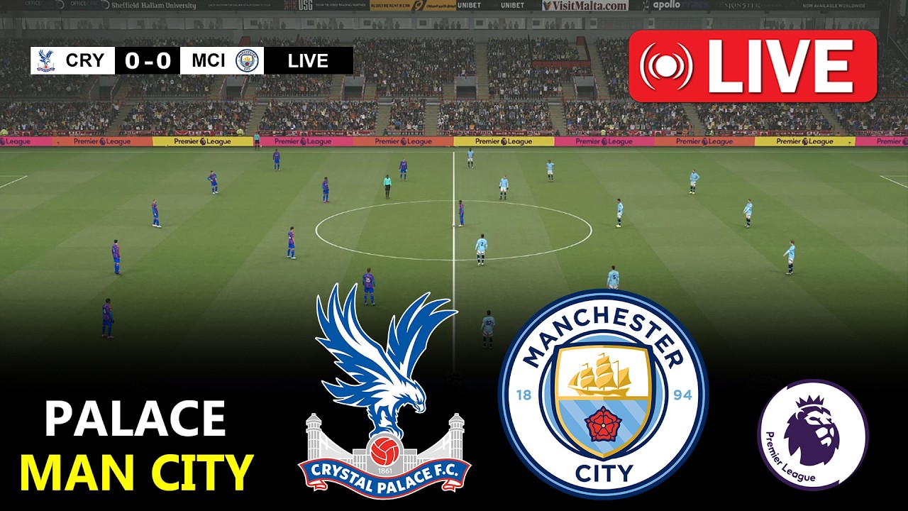 🔴LIVE : Crystal Palace vs Manchester City | Premier League 2026 | efootball Pes 21 Gameplay