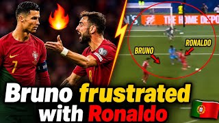 🔥 Momen Bruno Fernandes Marah kepada Cristiano Ronaldo Menjadi Viral 😱🇵🇹