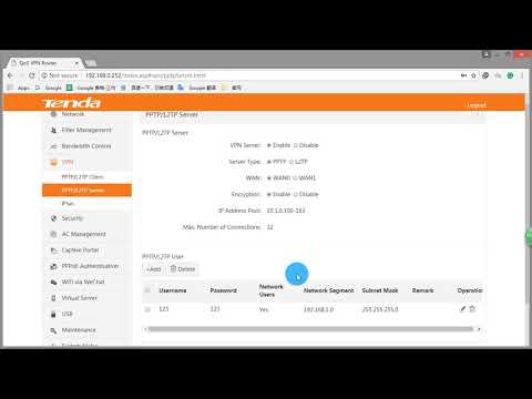 Tenda G3 VPN Server