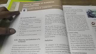11th COMMERCE CHAPTER-6 JOINT STOCK COMPANY- DEFINITION AND CHARACTERISTICS OF COMPANIES