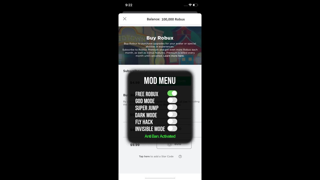 Roblox Mod Menu on Mobile! (NEW) 