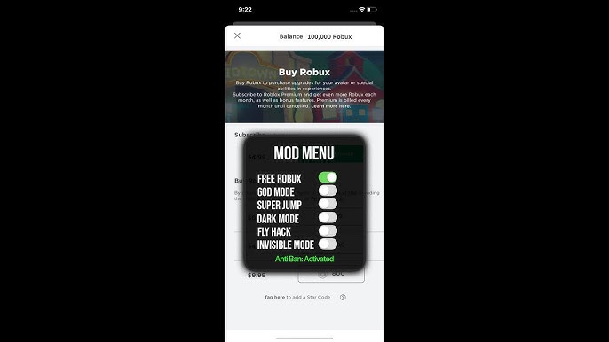 Roblox Mod Menu on Mobile! (NEW) 