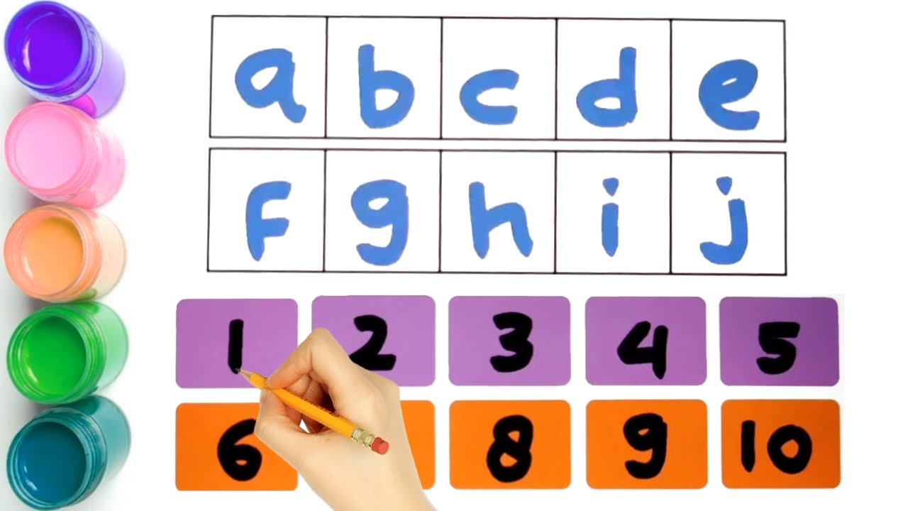 유아와 어린이를 위한 ABCD 알파벳과 123개의 숫자를 만듭니다. Learn ABCD alphabets and numbers ...