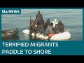 Migrants make most of calm weather to cross English Channel in hope of fresh opportunity | ITV News