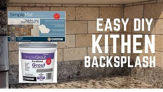 How to install a kitchen backsplash using simplemat and simplegrout