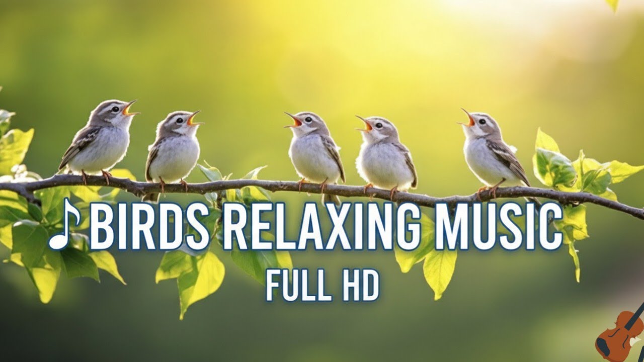 Birds Relaxing Sound For Sleep Focus $™ Morning Bird's Singing With  No Music 🔕🎶🎼p