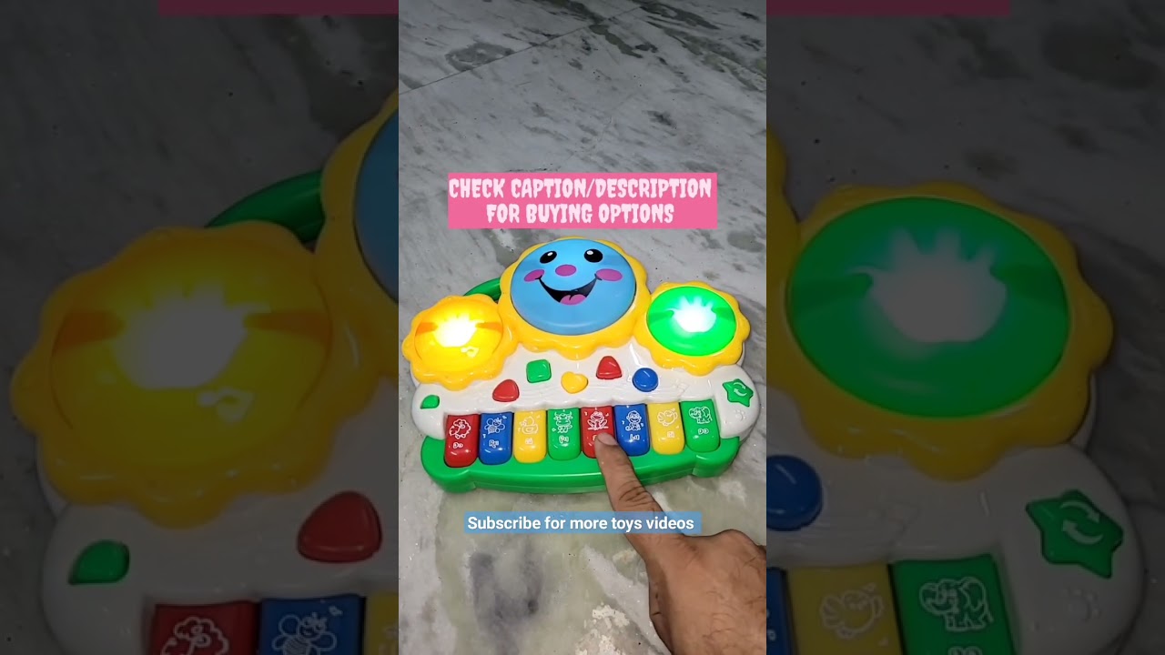 Drum piano musical toy for kids - unboxing toys video - 