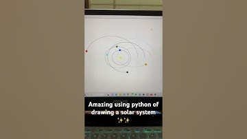 Beautiful solar system of drawing using python programming ✨✨@mdsaqlainm99 #software__codes__2023….✨