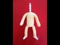コマ撮り用パペット素体を作りました。 How to make a puppet.