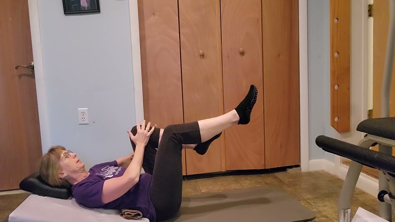 single leg stretch modified for back issues #5